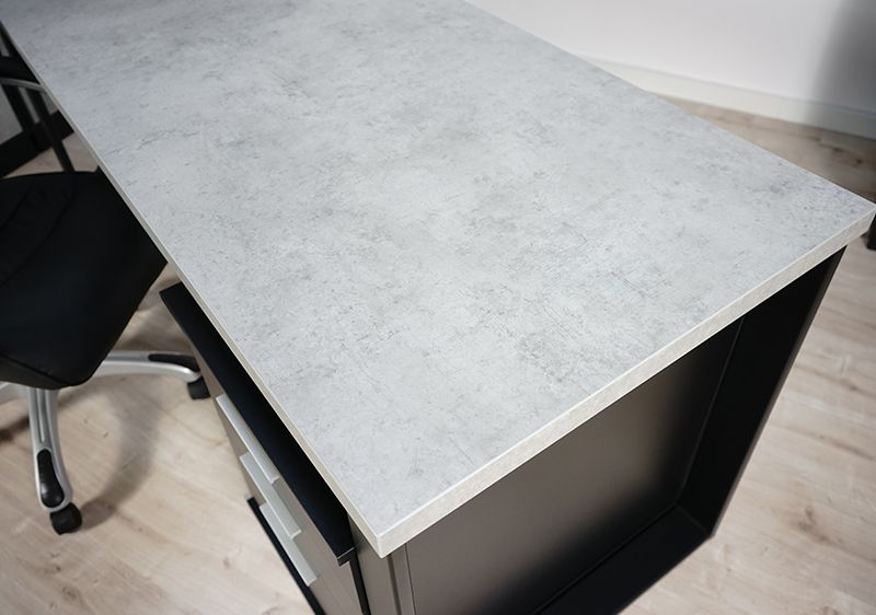 Biurko Neptun blenda Beton 120x70 MebleKreator zdjęcie 6