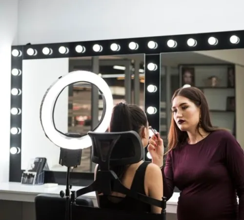 Krzesło do Makijażu Make-Up Aluminiowe + Zagłówek na Arena.pl