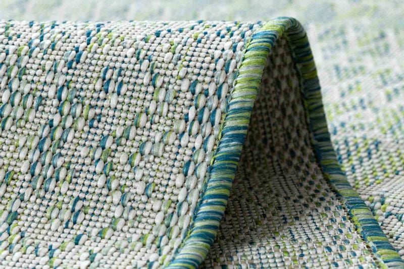 RUG/LU/VINEA/RHOMBUS/GREEN+BLUE/80x150 zdjęcie 7
