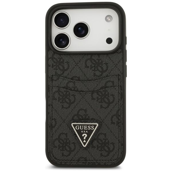 Etui Guess 4G Double Card Triangle do iPhone 17 Pro czarny zdjęcie 3