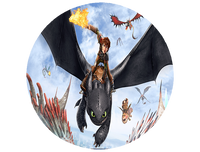 Opłatek na tort Jak wytresować Smoka