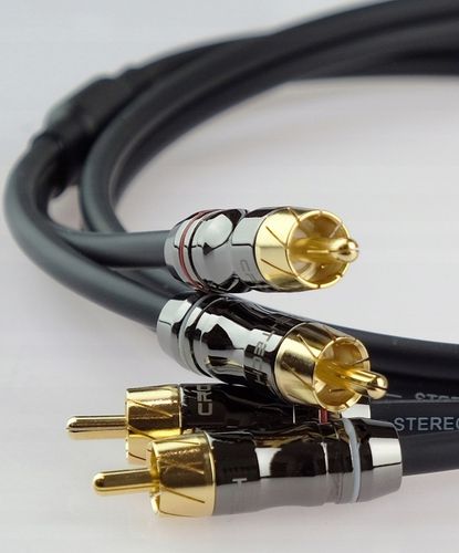 Kabel audio cinch Klotz 2RCA 2xRCA przewód - 0,75m na Arena.pl