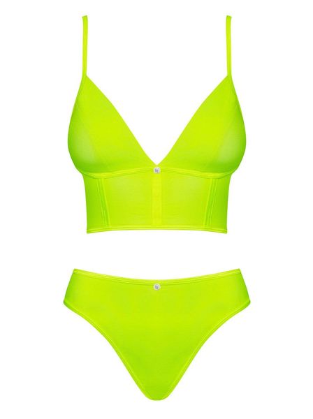 Neonia top i figi żółty - Obsessive S/M zdjęcie 3