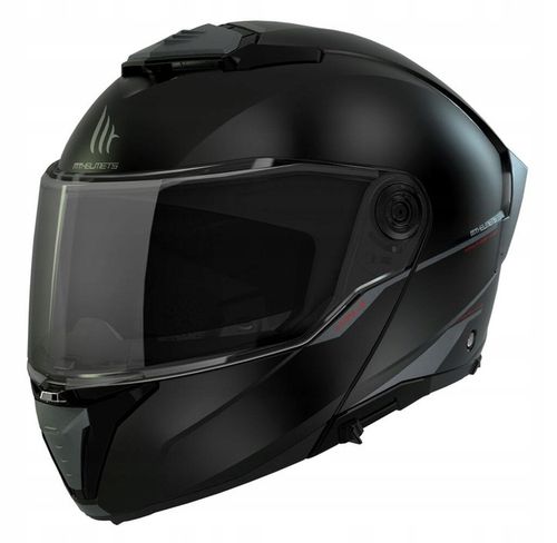 KASK MOTOCYKLOWY SZCZĘKOWY MT HELMETS ATOM 2 SV SOLID BLACK MATT NA PREZENT na Arena.pl