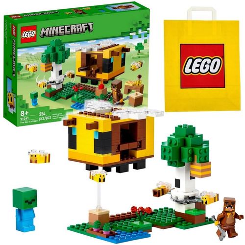 LEGO MINECRAFT KLOCKI 21241 PSZCZOŁY UL PASIEKA + TORBA PREZENTOWA LEGO na Arena.pl