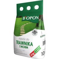 BOPON Nawóz do trawnika z mchem 10kg - Zwalcza mech, gęsta i zielona trawa