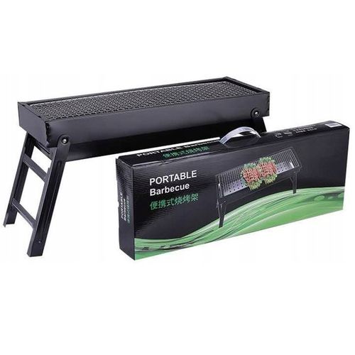 GRILL TURYSTYCZNY SKŁADANY OGRODOWY PRZENOŚNY KEMPINGOWY WĘGLOWY DUŻY 60CM na Arena.pl