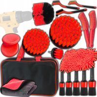 ZESTAW DETAILINGOWY DO CZYSZCZENIA SAMOCHODU AUTA SZCZOTKI PADY 20 SZTUK