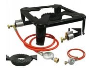 TABORET GAZOWY kuchenka PALNIK 7,5kW 40x40 ZESTAW 2 m WĄŻ REDUKTOR