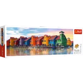 Puzzle 1000 elementów Panorama. Groningen, Holandia