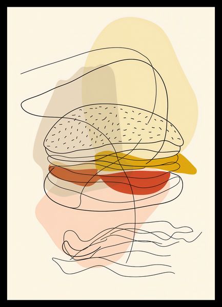 Plakat 29,7x42cm Cieniutki Burger zdjęcie 2