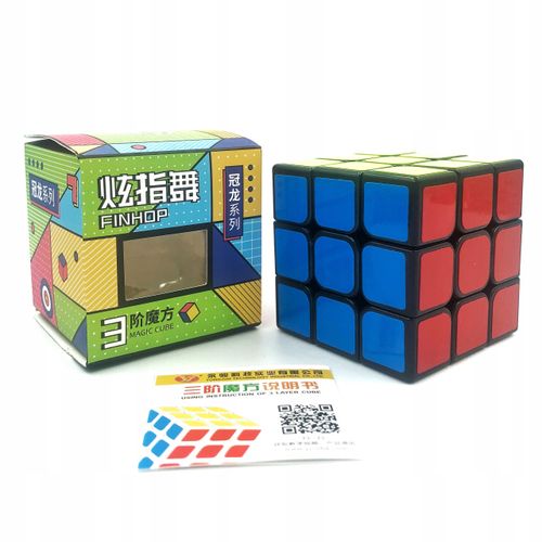 Kostka logiczna układanka logiczna YJ moyu GuanLong 3x3x3 Magic Cube Black na Arena.pl