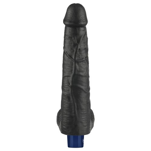 10.5" real softee rechargeable tpe vibrating dildo(black) na Arena.pl