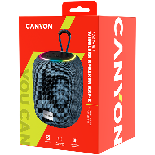 canyon głośnik bluetooth bsp-8 10w szary na Arena.pl