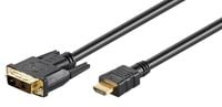 MicroConnect HDMI 19 - DVI-D 18+1, 7m M-M