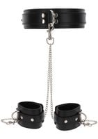 heavy collar and wrist cuffs black