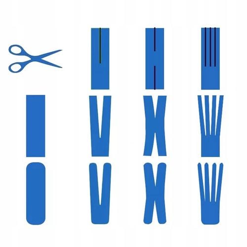 5x TAŚMA KINEZJOLOGICZNA TEJPY KINESIO KINESIOTAPING 5cmx5m +1 TAPE na Arena.pl