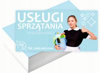 Wizytówki firmowe Foliowane 1000szt różne wzory USŁUGI SPRZĄTANIA