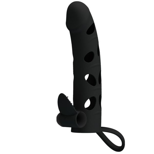 Wibrująca Nakładka Przedłużająca Członka Pretty Love 6" zdjęcie 3