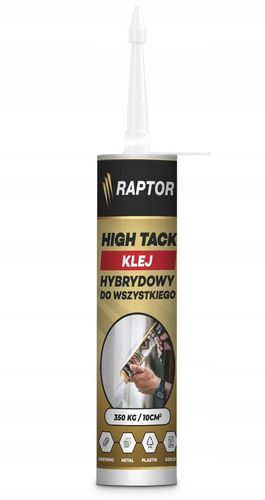 Klej montażowy RAPTOR HIGH TACK biały 290ml na Arena.pl