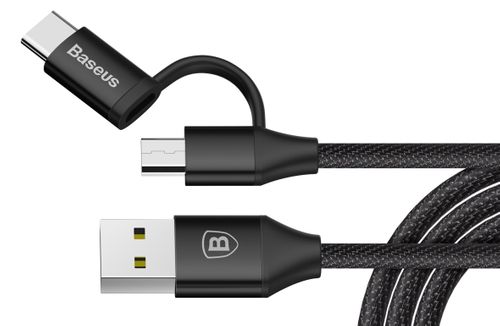Kabel 2w1 micro USB + Type-C Baseus Yiven 1m na Arena.pl