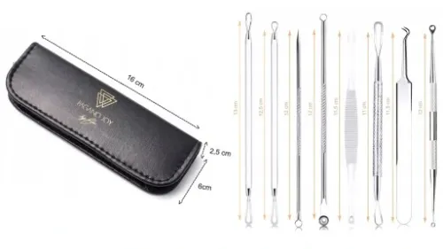 LYZECZKI ŁYŻECZKI UNY DO USUWANIA WĄGRÓW ZASKÓRNIKÓW WĄGRY USUWANIE 8 SZT na Arena.pl