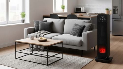 Termowentylator farelka nagrzewnica elektryczna kolumnowy kominek + na Arena.pl