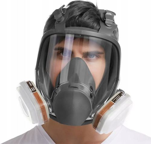 MASKA PRZECIWPYŁOWA 6800 OCHRONNA + 2x WKŁADY WĘGLOWE + 12x FILTRY Koanni na Arena.pl