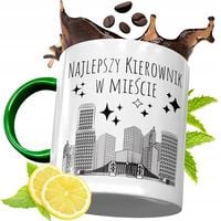 Kubek Zielony Dla Kierownika Na Urodziny Prezent Z Nadrukiem Ze Zdjęciem