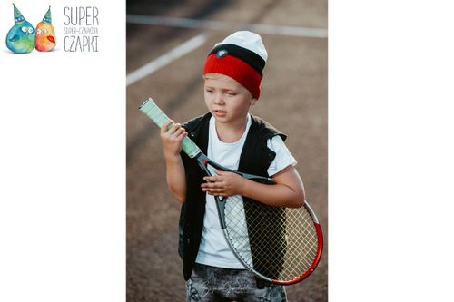 Jamiks HJALMAR czapka pasy dla chłopca niebieska 50-52 na Arena.pl