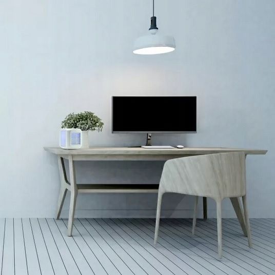 PRZENOŚNY KLIMATYZATOR NAWILŻACZ Powietrza WENTYLATOR LAMPKA 7 KOLORÓW LED zdjęcie 6