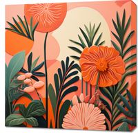 Obraz 70x70cm Koralowy Ogród