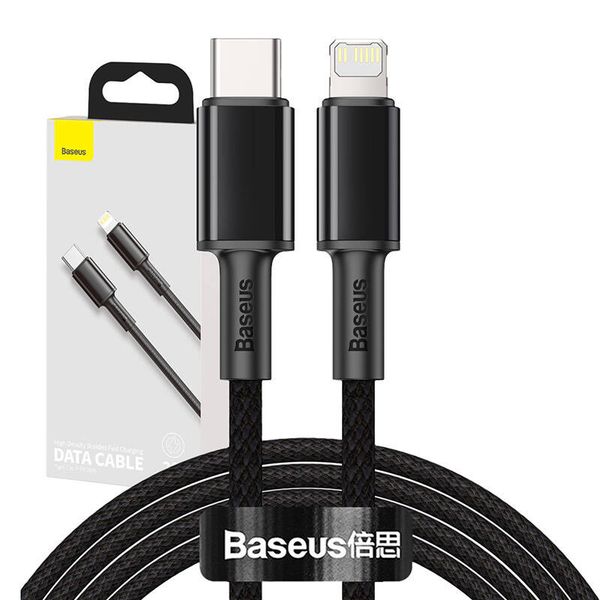 kabel usb-c do lightning baseus high density braided, 20w, 5a, pd, 2m zdjęcie 9