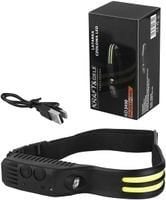 latarka czołowa led akumulatorowa 2w1 czołówka pasek usb z czujnikiem ruchu