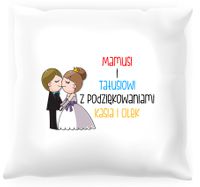Poduszka personalizowana -  Podziękowania dla rodziców #10