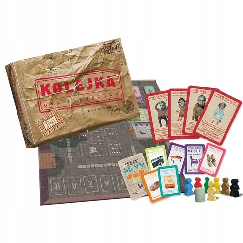 KOLEJKA IPN sentymentalna kultowa gra planszowa zakupy PRL sklepy GRA ROKU na Arena.pl