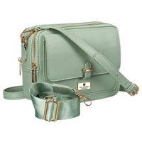 modna listonoszka damska w zielonym kolorze wykonana