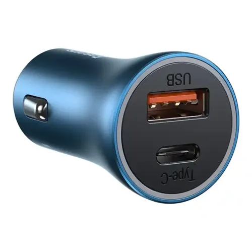 ładowarka samochodowa baseus golden contactor pro, usb + usb-c na Arena.pl