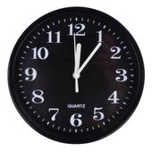 Zegar Czarny Ścienny Czytelny Sekundnik Stylowy