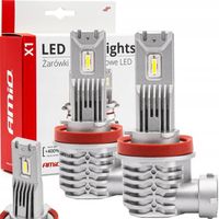 ŻARÓWKI SAMOCHODOWE H8 H9 H11 H16 LED X1 MINI +400% 2SZT. 12V CANBUS BIAŁE