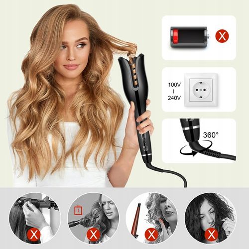 Lokówka automatyczna do stylizacji kręcenia włosów GRZEBIEŃ 2XSPINKA na Arena.pl