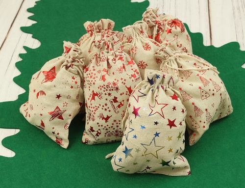 KALENDARZ ADWENTOWY dla DZIECI wiszący WORECZKI 12/16 cm DIY ZESTAW 73 el. na Arena.pl