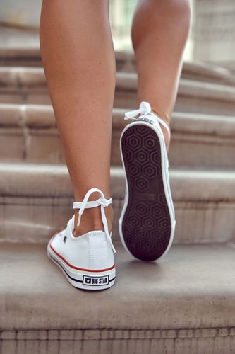 BIG STAR BIAŁE DAMSKIE TRAMPKI T274022 NISKIE 40 na Arena.pl