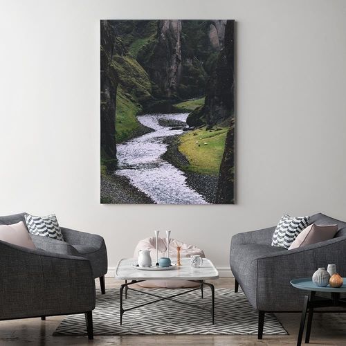 Obraz na płótnie - Canvas, Potok w górach 40x60 na Arena.pl