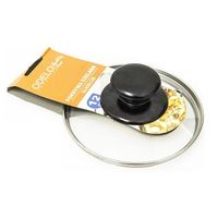 Pokrywa pokrywka szklana żaroodporna 12 cm uniwersalna do garnka patelni uchwyt tworzywo