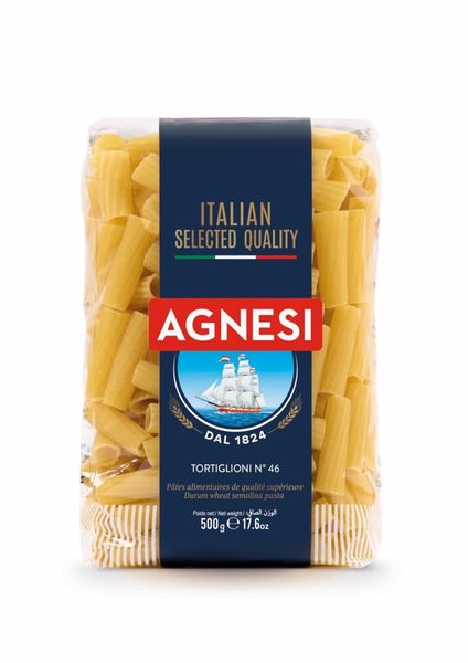 AGNESI Makaron Tortiglioni rurki 500 g zdjęcie 1