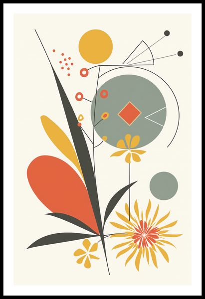 Plakat 53x81cm Geometryczny Ogród zdjęcie 3