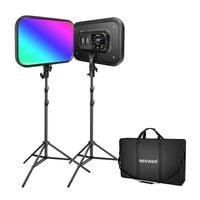 zestaw studyjny neewer rgb168 rgb led, dwie lampy 60w 2500-8500k + statywy