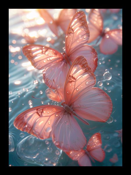 Plakat 13x18cm Świetliste Motyle zdjęcie 2