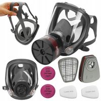 Maska pełnotwarzowa lakiernicza filtr gazowy przeciwpyłowa KD10031